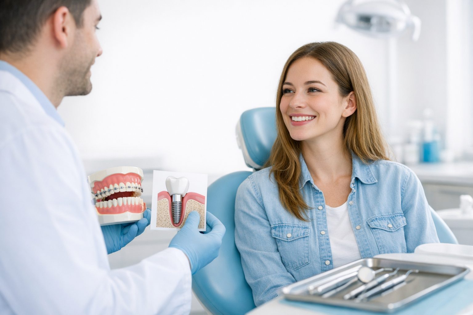Teeth straightening pain