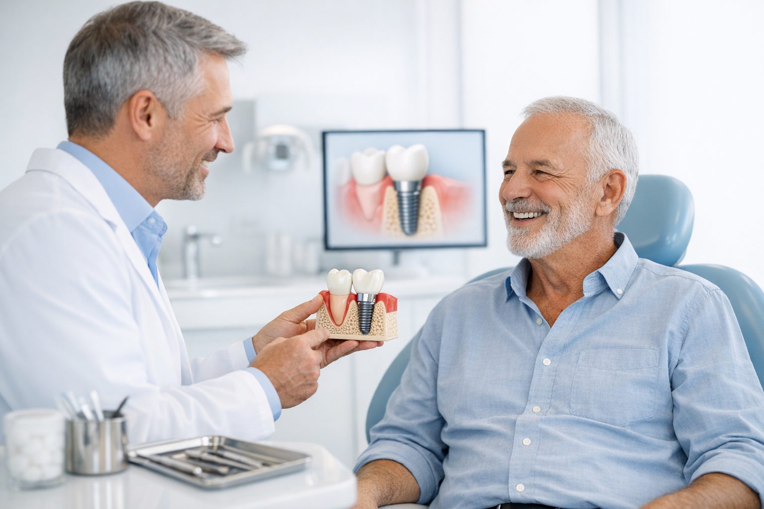 Implant healing diabetes