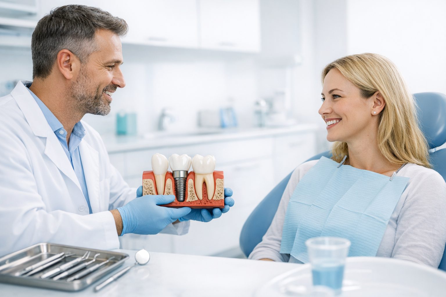 Dental implants swelling