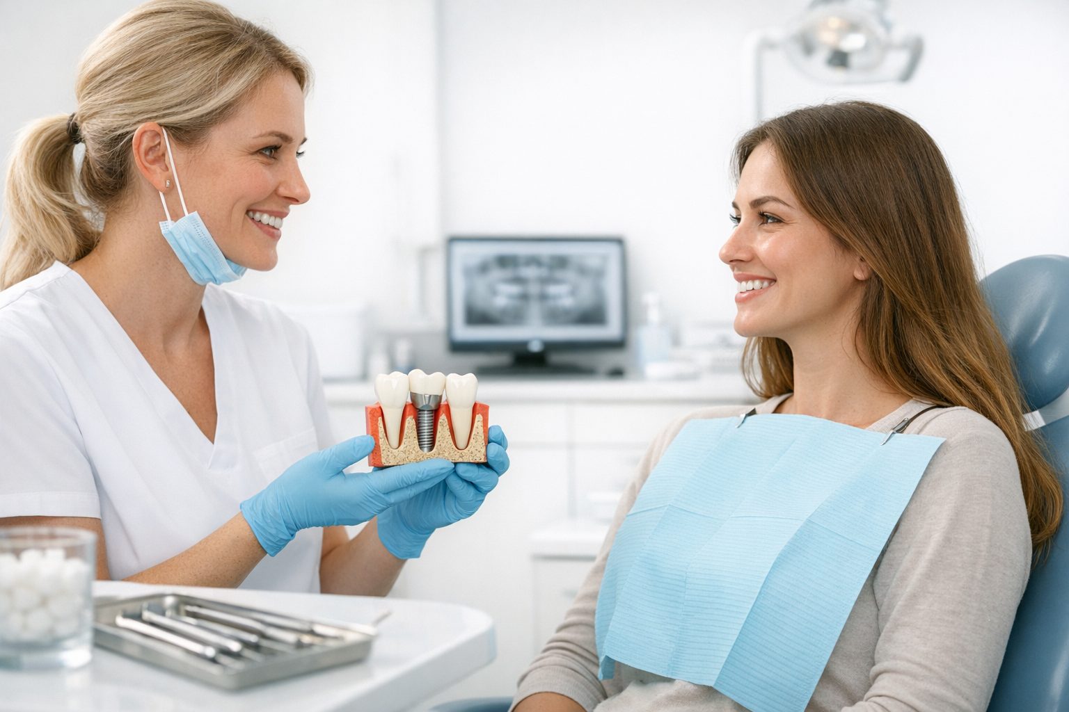 Hygienist visit gum bleeding